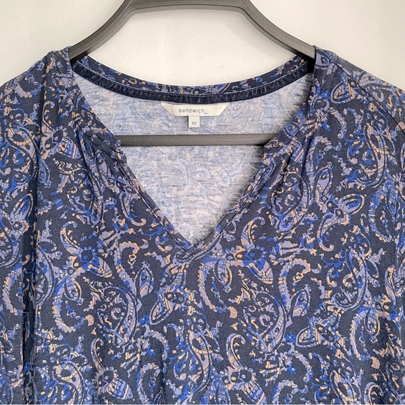 SANDWICH Paisley Long Sleeve Top - Picture 2 of 7